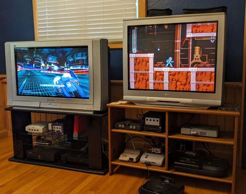 L’image actuelle n’a pas de texte alternatif. Le nom du fichier est : my-temporary-crt-setup-with-new-tv-for-my-hd-crt-i-asked-v0-1eqp9psmyecb1.webp